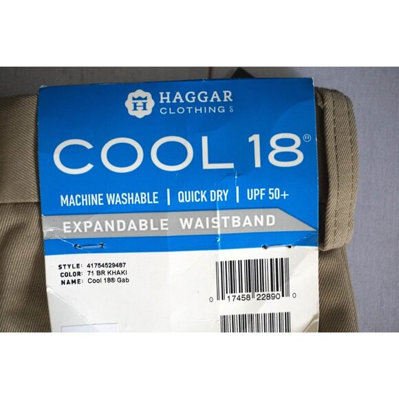 Haggar Cool 18 No-Iron Pleated Shorts-Big & Tall - Size 46W, NWT - Picture 11 of 11